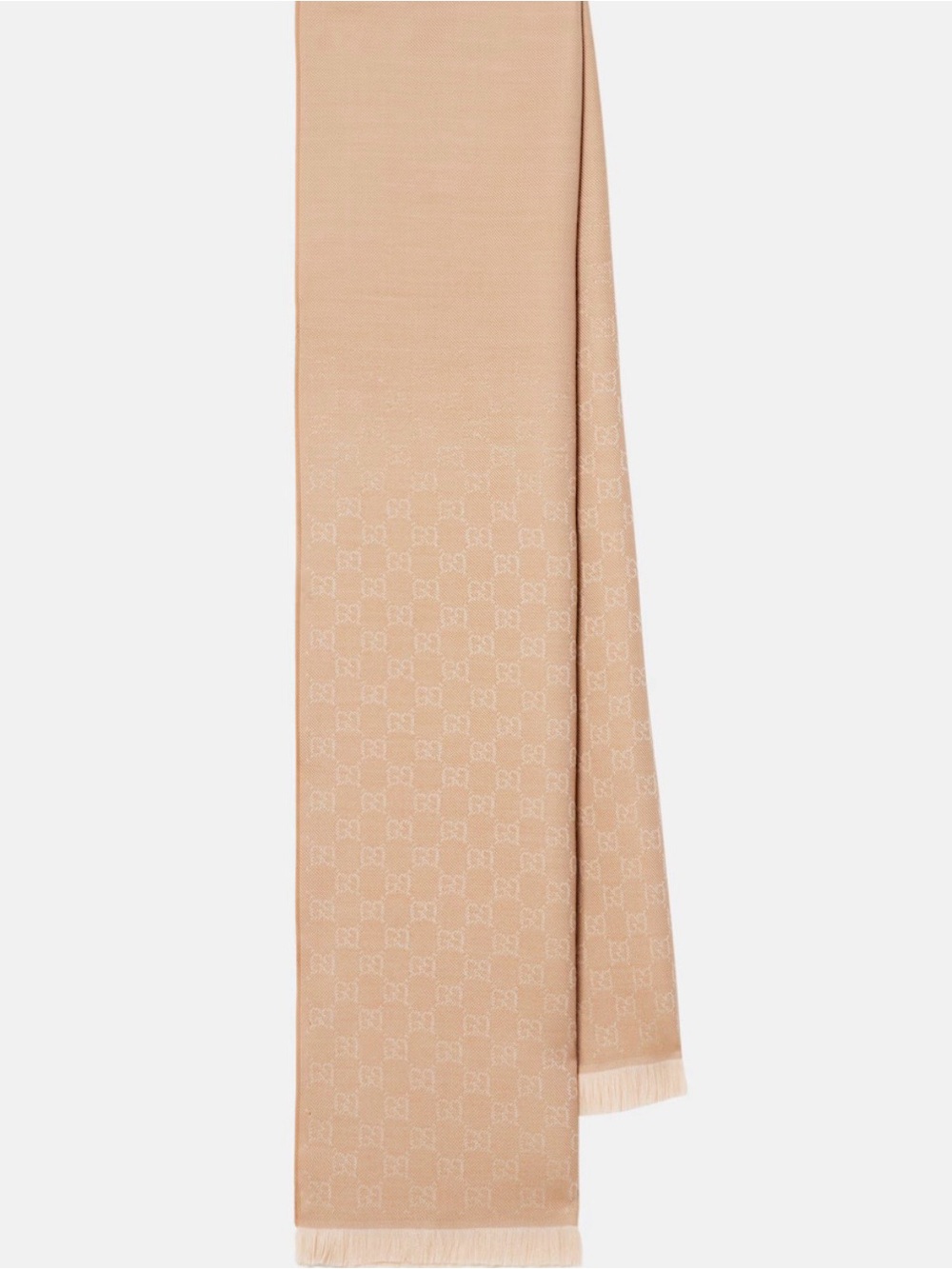 GG wool scarf in beige and ivory | GUCCI® US - Picture 8 of 8